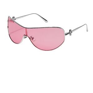 X Guizio Balance Shield Sunglasses in Silver & Rose
Quay